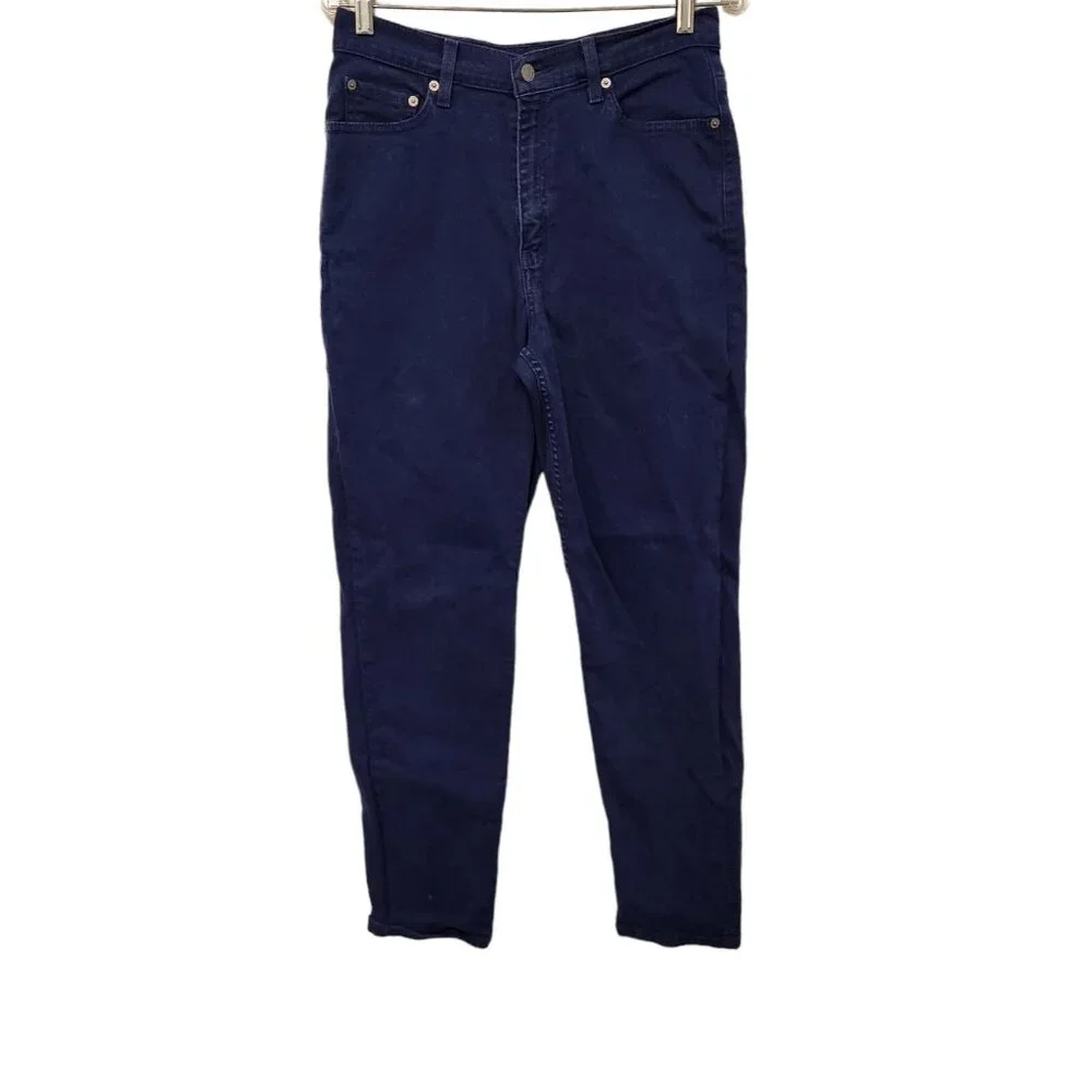 Levis 512 Jeans Vintage‎ Slim Fit Tapered 90s Y2K Blue Indigo Womens 10M 29x30